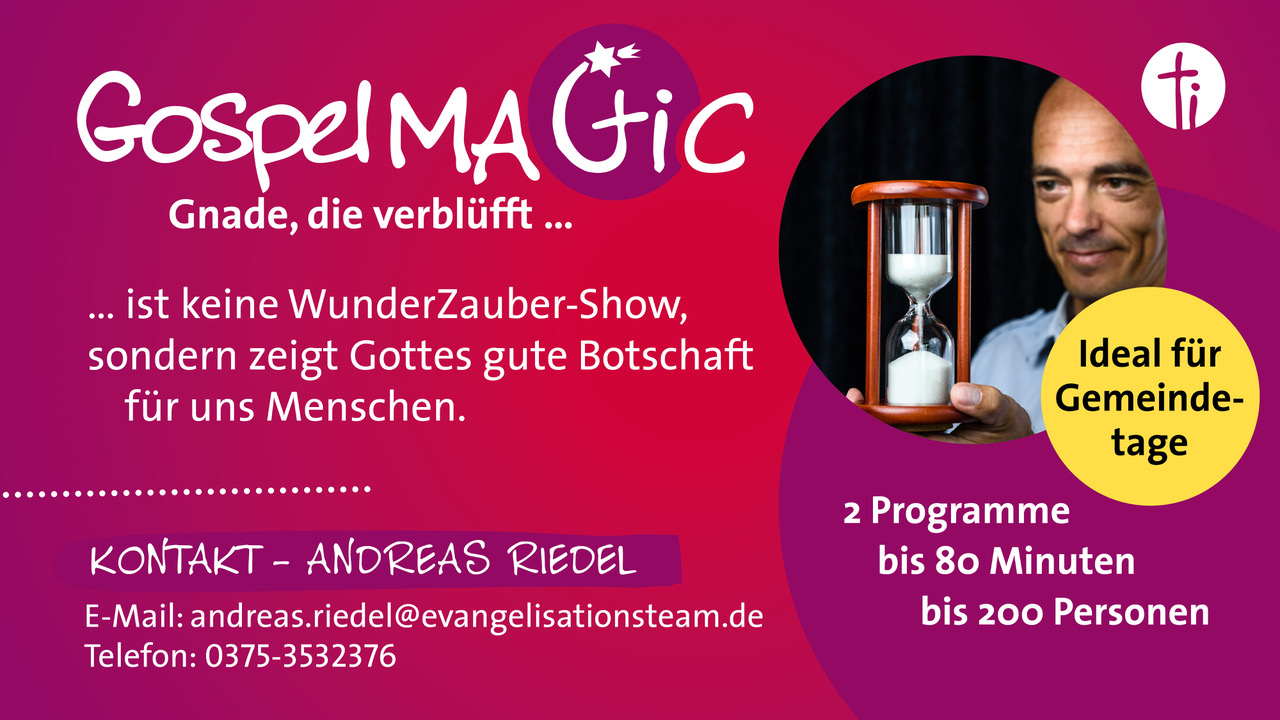 Flyer Gospelmagic mit Andreas Riedel