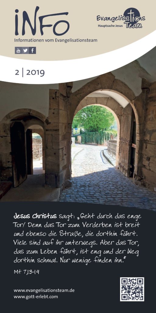INFO 2/2019 – Rundbrief des Evangelisationsteam e.V.