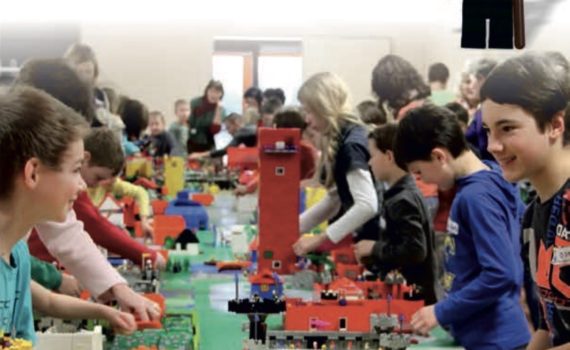 Hinweis auf evangelistisches Programm "Jesus & Logo" mit Michael Kaufmann