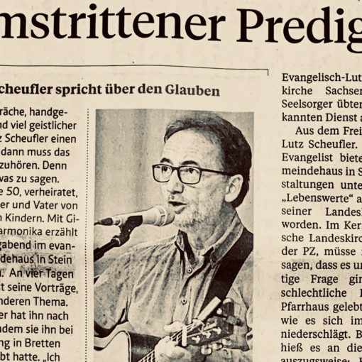Artikel "Umstrittener Prediger" in Pforzheimer Zeitung vom 02.11.2019