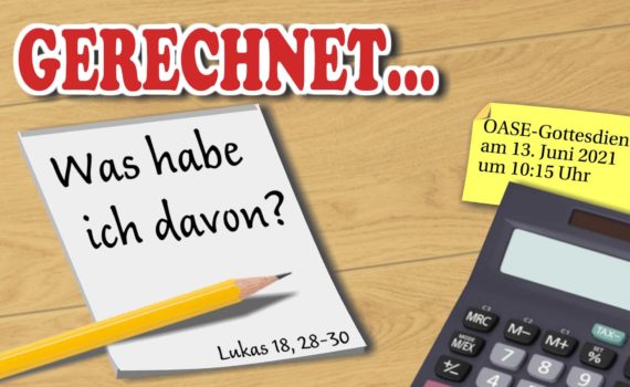 Flyer Oase-Gottesdienst 13.06.2021