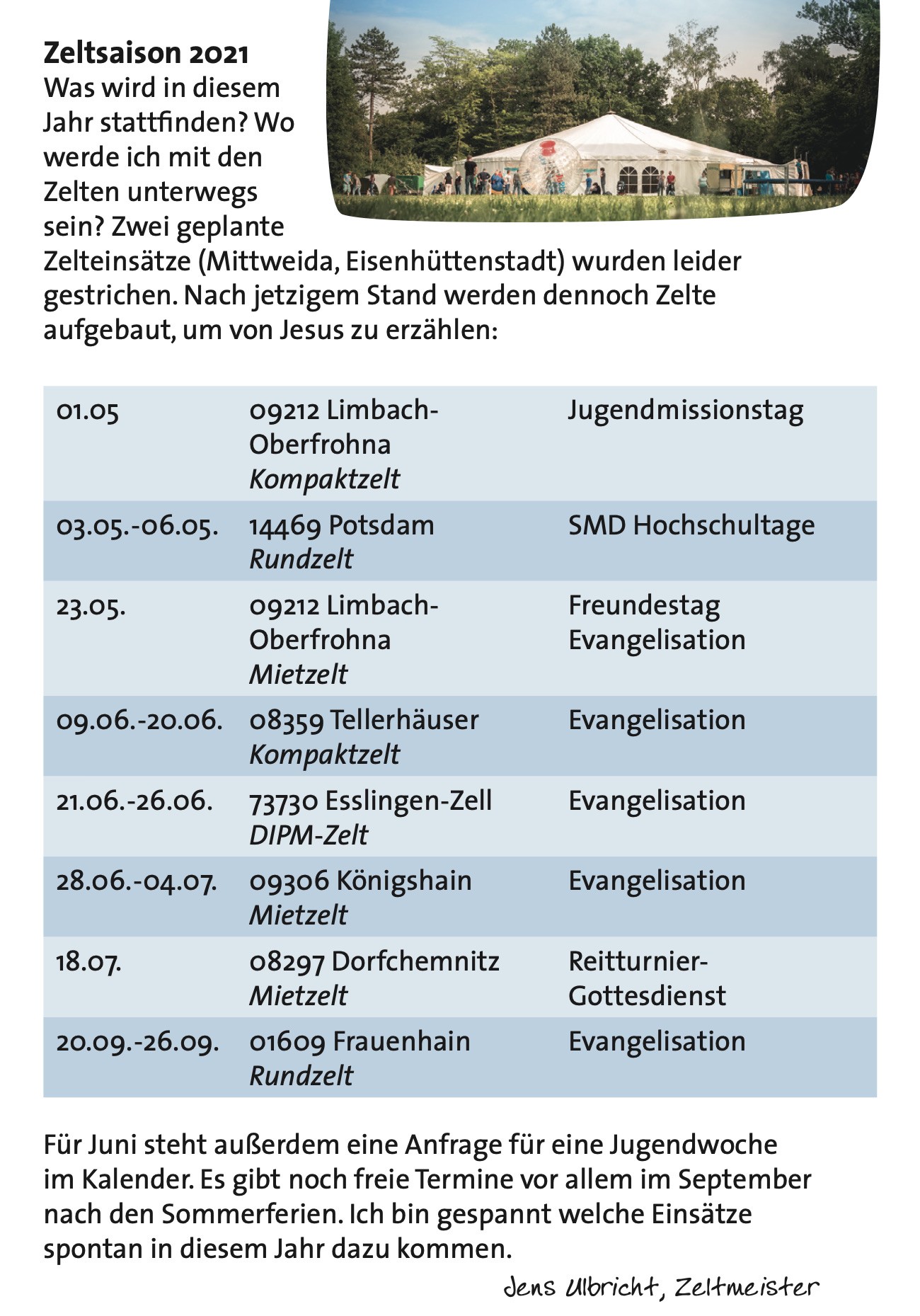 Zeltsaison2021
