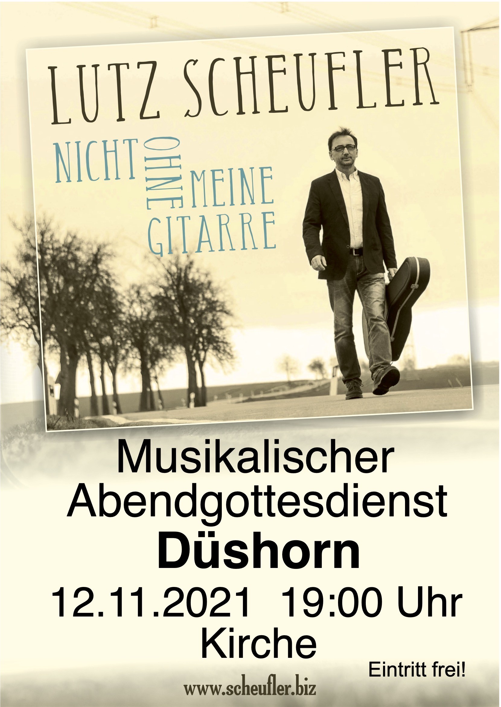 Lutz Scheufler-Konzert 12.11.2021 Düshorn