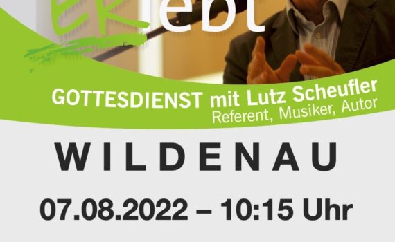 Flyer Gottesdienst in Wildenau 07.08.2022