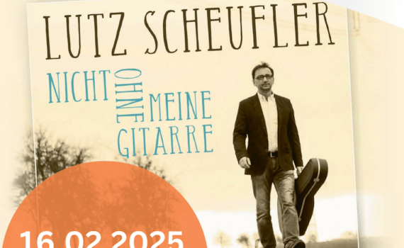 Plakat Gottesdienst mit Lutz Scheufler am 167.02.2025 in Annaberg-Buchholz
