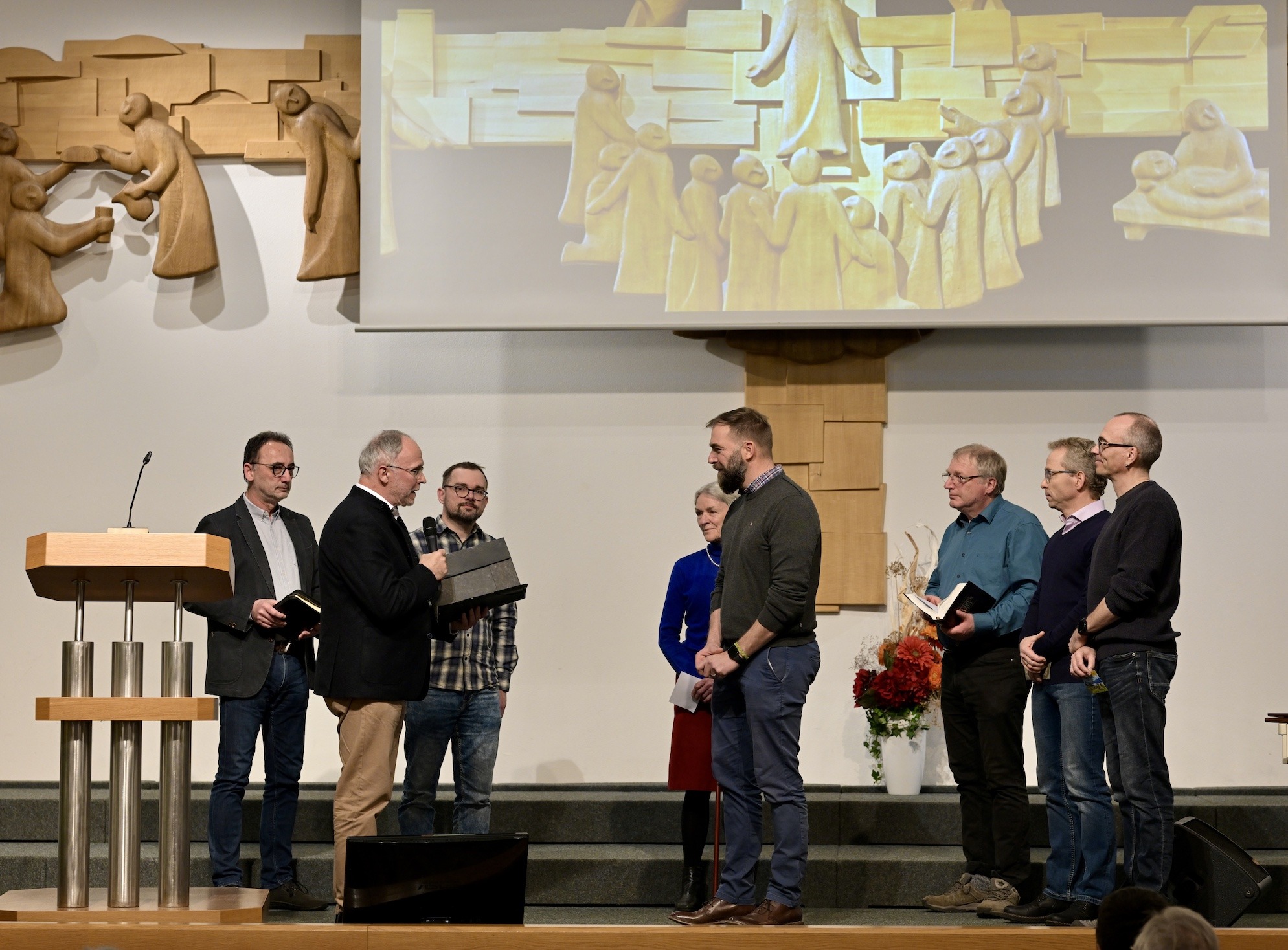 Diensteinführung des Evangelisten Alexander Hellmich während des Chemnitzer Bibelseminars 2025