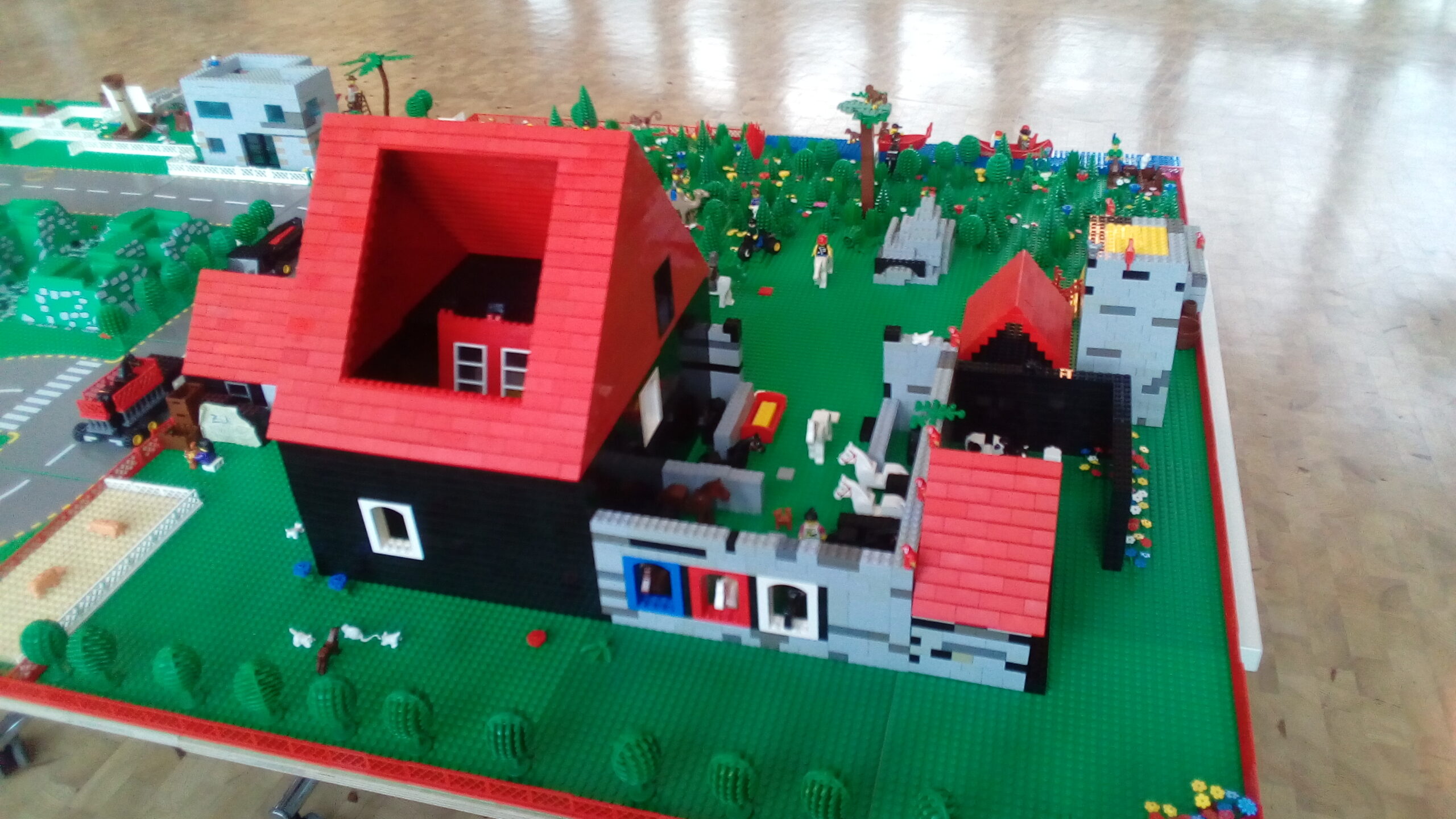 Bauernhof aus Lego-Steinen