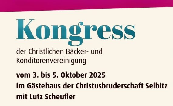Banner Kongress der Christlichen Bäcker- und Konditorenvereinigung vom 3. bis 5. Oktober 2025