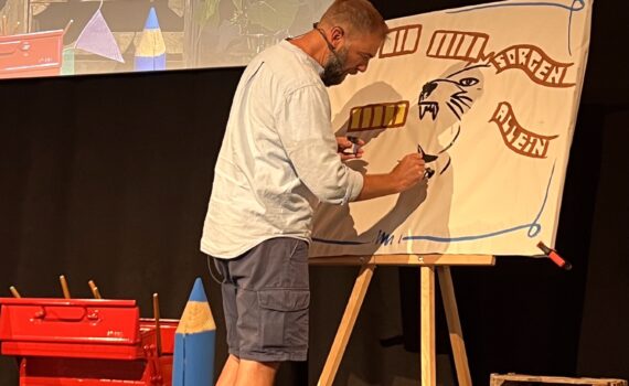 Alexander Hellmich beim Kindermissionarstreffen