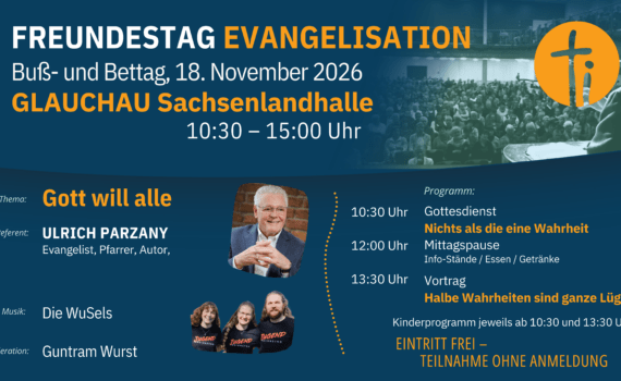Plakat Freundestag Evangelisation am 18.11.2026 in Glauchau
