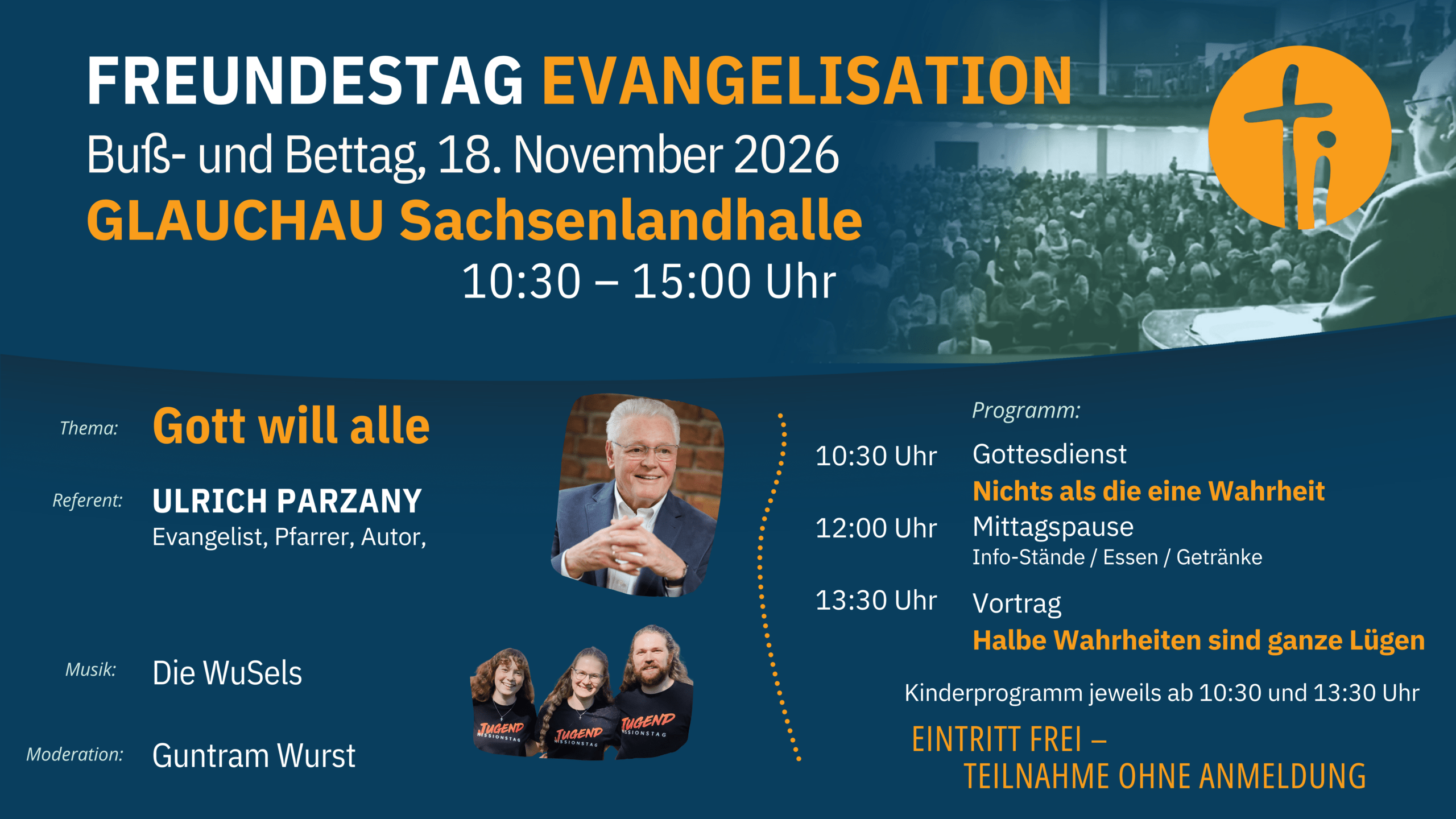 Plakat Freundestag Evangelisation am 18.11.2026 in Glauchau